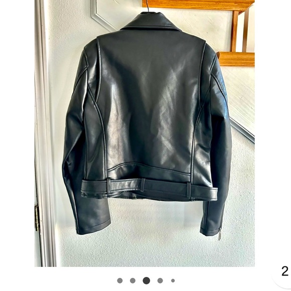 NEW REBECCA MINKOFF LEATHER BIKER JACKET!! It’s hot🔥‼️❣️ - Picture 2 of 11